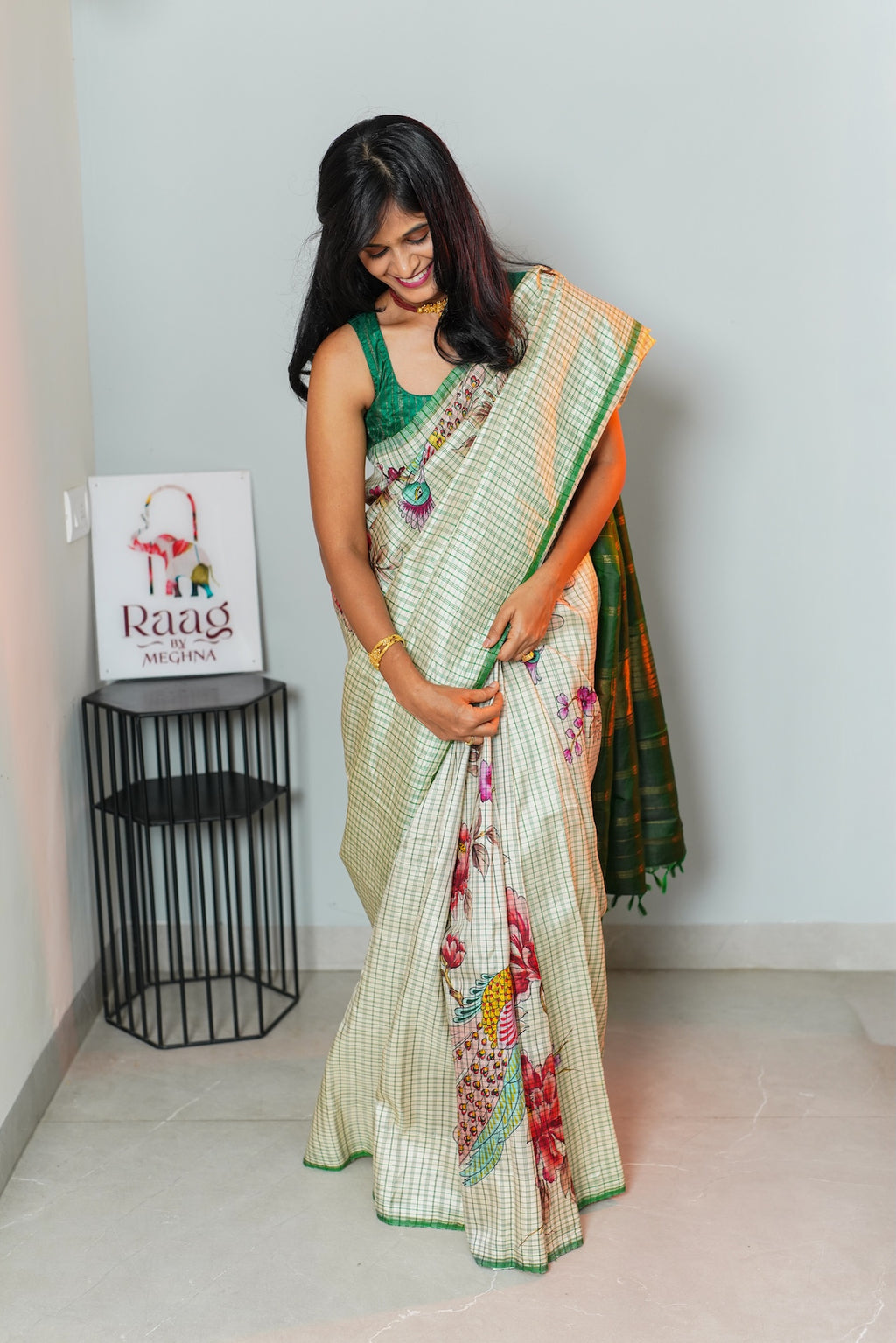 Green Emerald Pure Kanchivaram Silk Saree