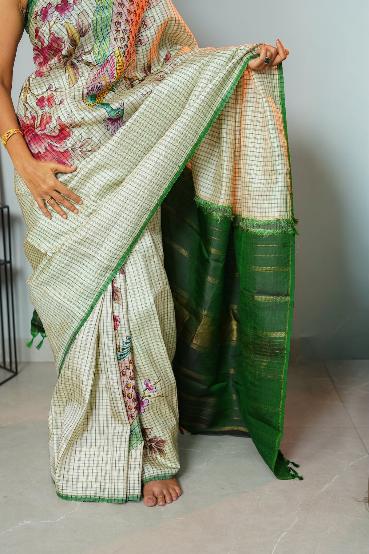 Green Emerald Pure Kanchivaram Silk Saree