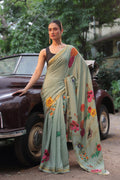 Butterfly Garden Pure Mysore Silk Saree