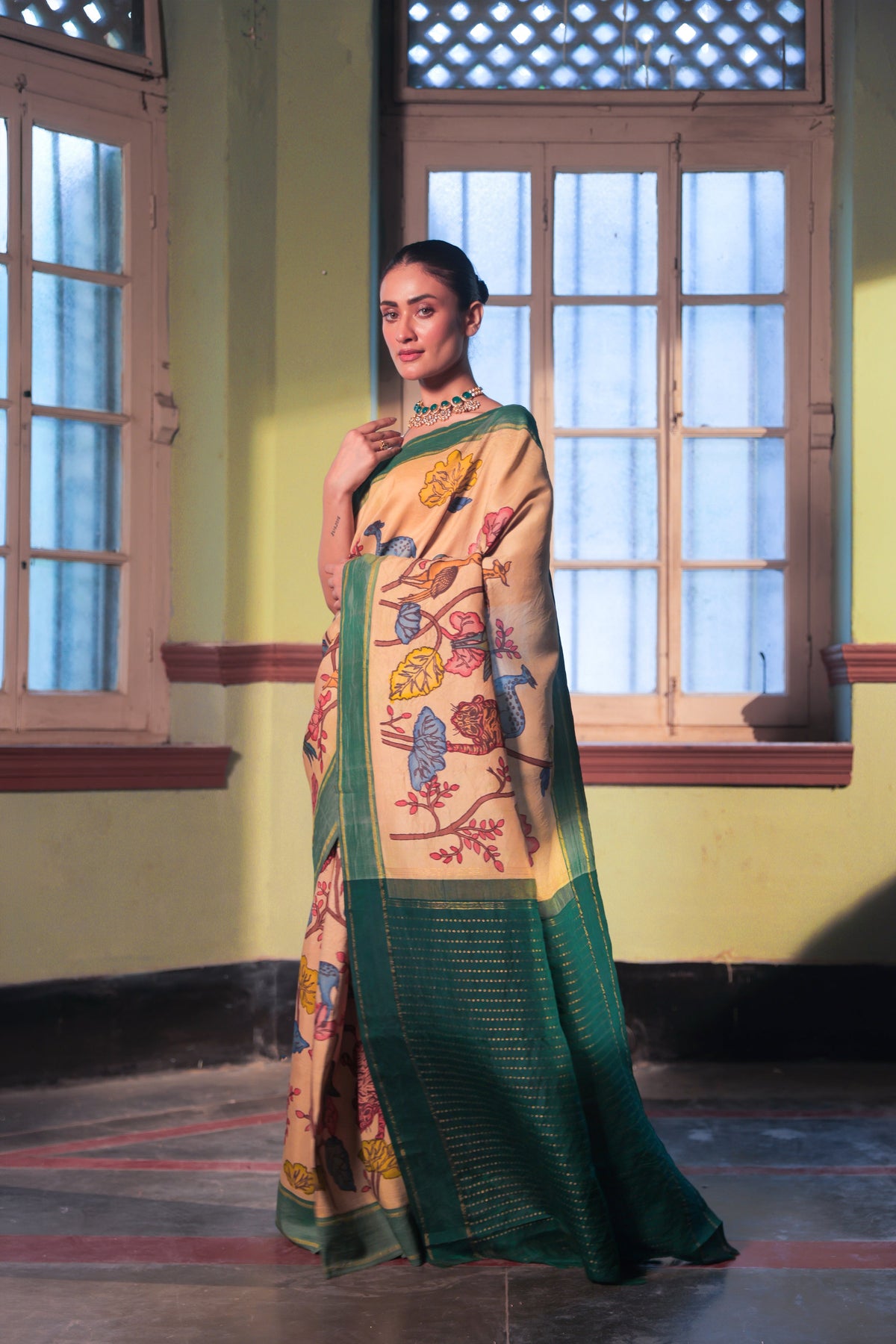 Animal Kingdom Kanchivaram Saree