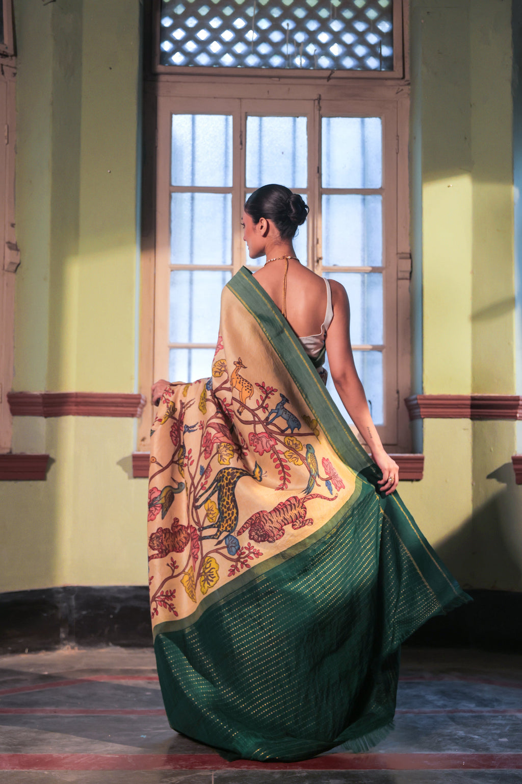 Animal Kingdom Kanchivaram Saree