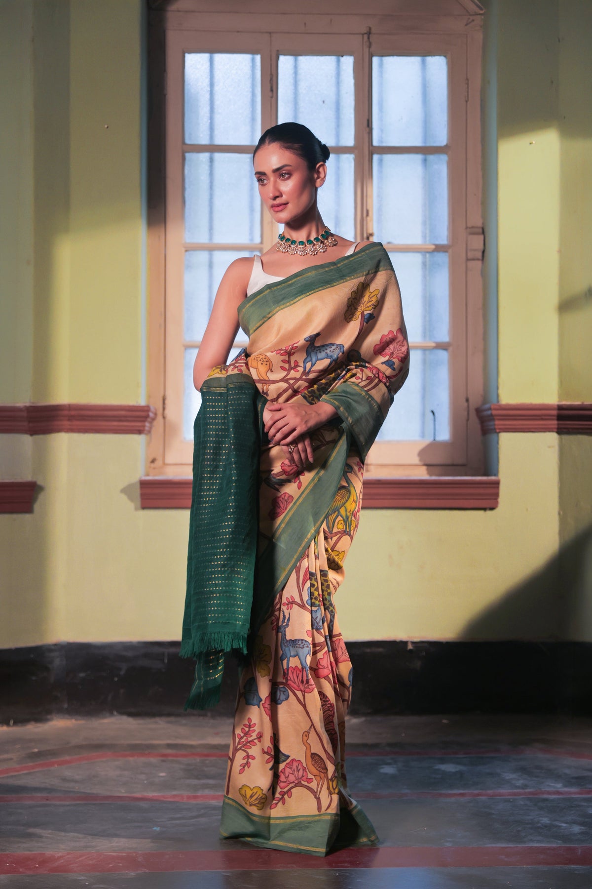 Animal Kingdom Kanchivaram Saree